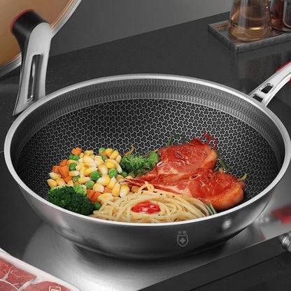 Stainless Steel Laser Coating Fry Pan(30CM)