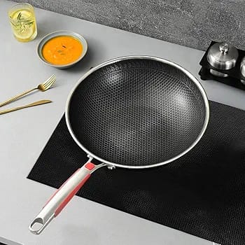 Stainless Steel Laser Coating Fry Pan(30CM)