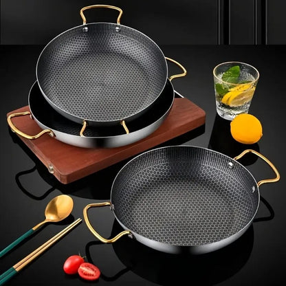 Laser Coated Pan Double Handle Gold 24cm