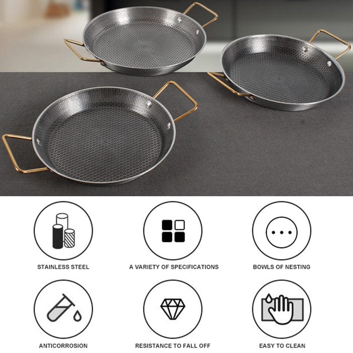 Laser Coated Pan Double Handle Gold 24cm