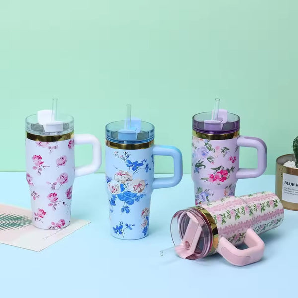 Flower Design Tumbler 750ml