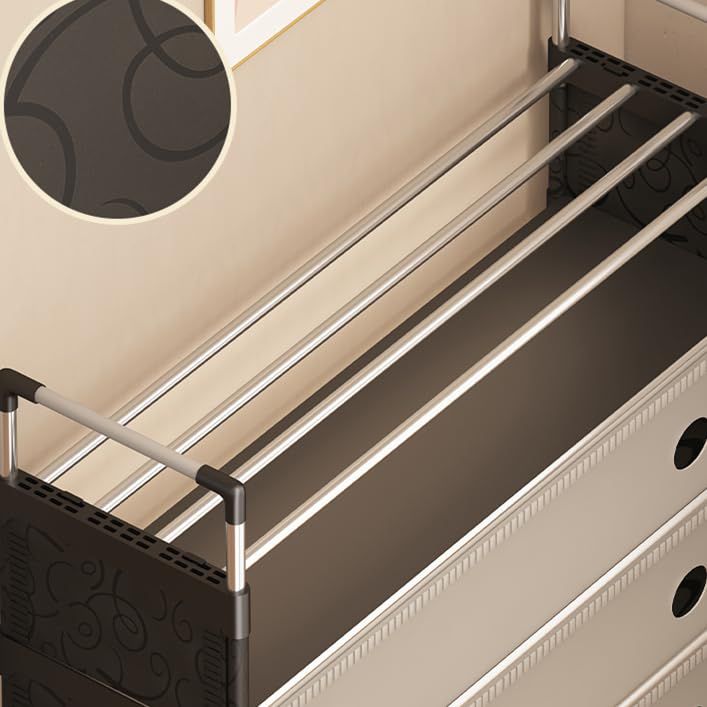 Multifunctional Coat And Shoes Rack-White & Black