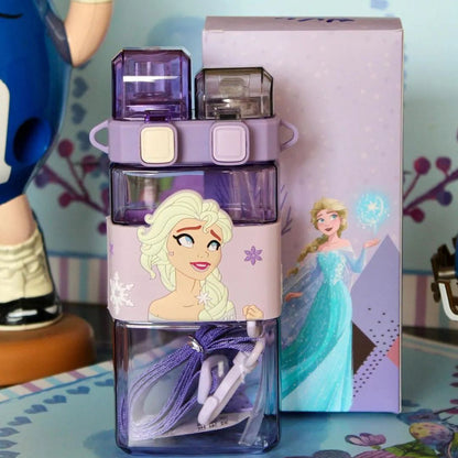 Two-Compartment Water Bottle-Purple
