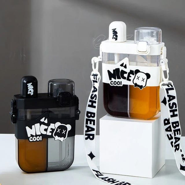 Dual Section Sipper Bottle