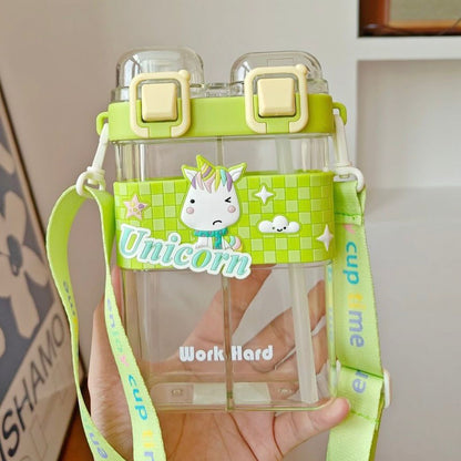 Double Drinking Tumbler Cup-Green