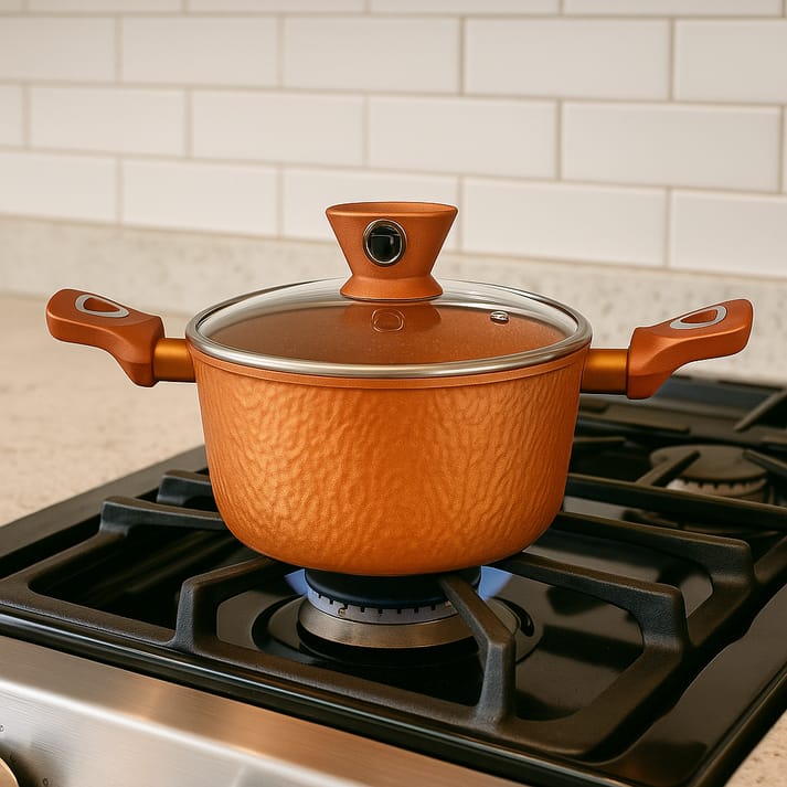 Marble-Coating Cooking Casserole 22cm