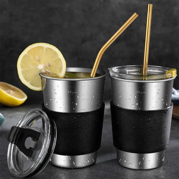 6 Pc Stainless Steel Straw