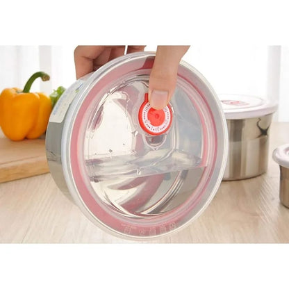 Stainless Steel Solid Airtight Bowls 4 pcs