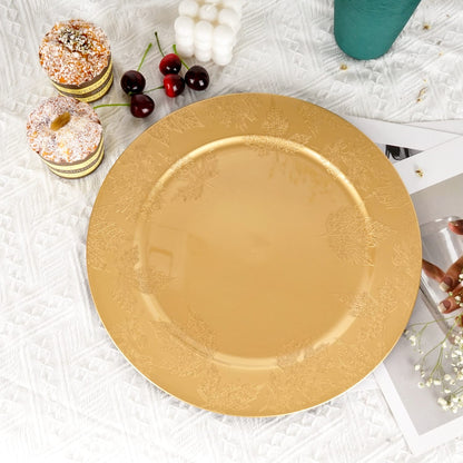 Golden Charger Plate Design 08