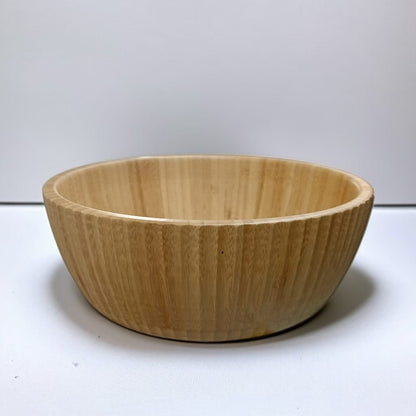 Bamboo Wooden Serving Bowl (Round)