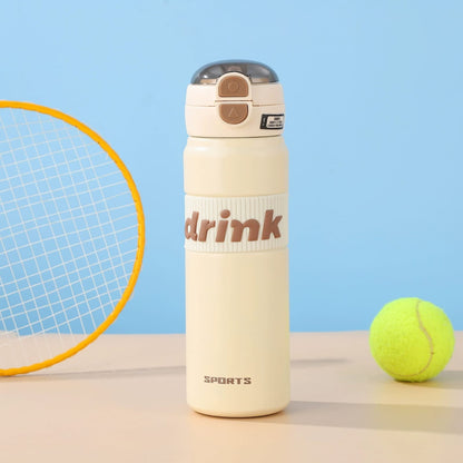 Dual Drink Water Bottle-Offwhite