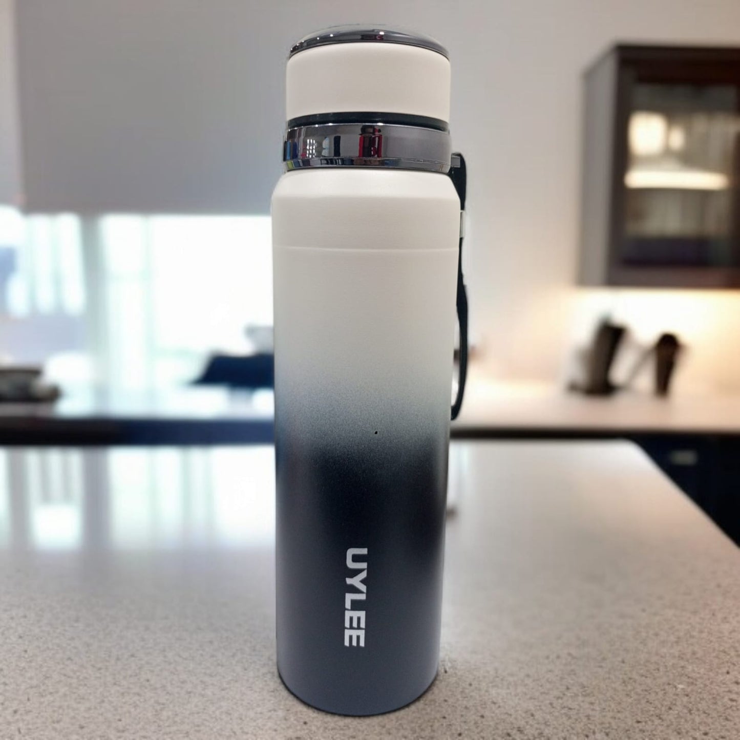 Vacuum Insulated Bottle-White Black