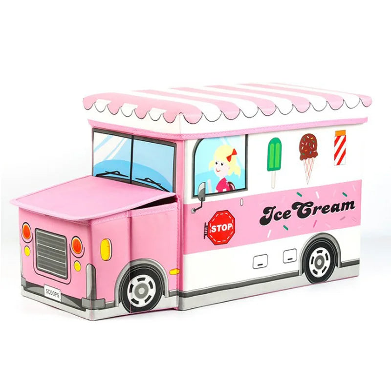 Ice Cream Design Storage Box-Pink