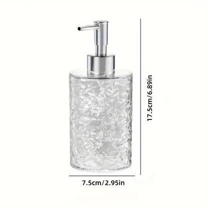 Luxury Transparent Hand Sanitizer Bottle-Round Black