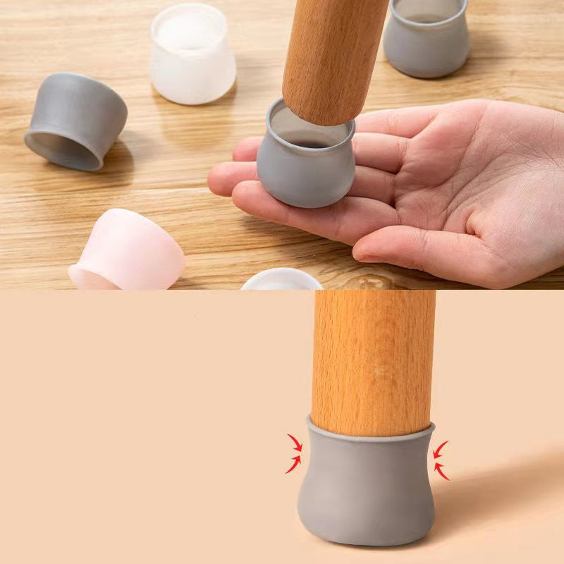 4 Pcs Silicone furniture Feet Caps - Round