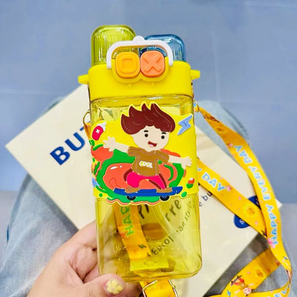 Happy Kids Dual Opening Bottle -Yellow