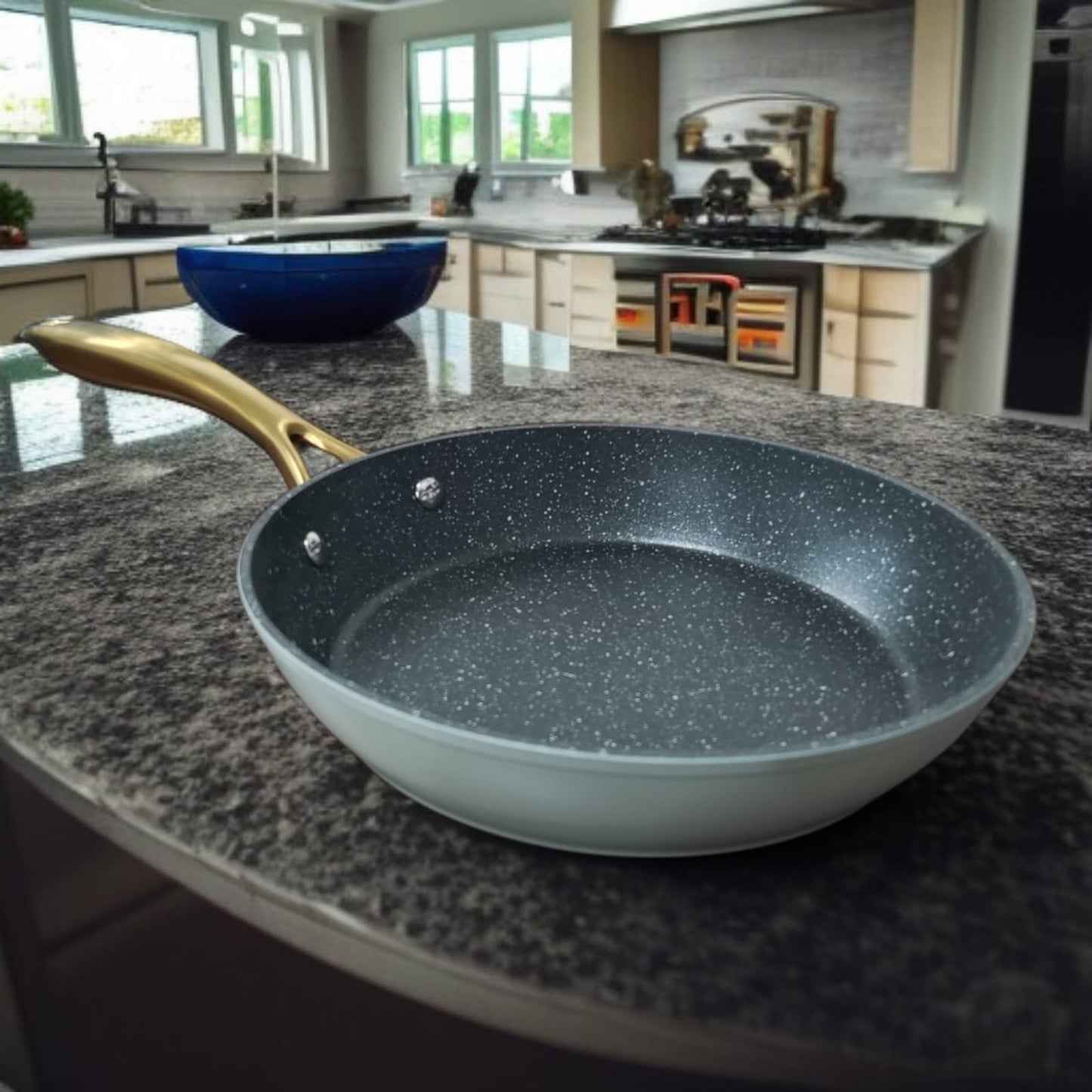Marble Non Stick Frying Pan Light Green-24cm