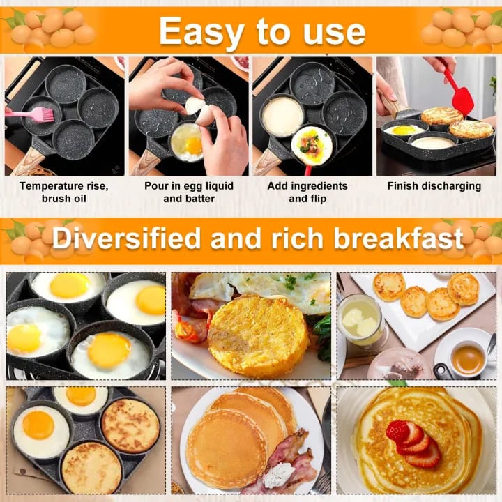 4 in 1 Multifunctional Non Stick  Frying Pan