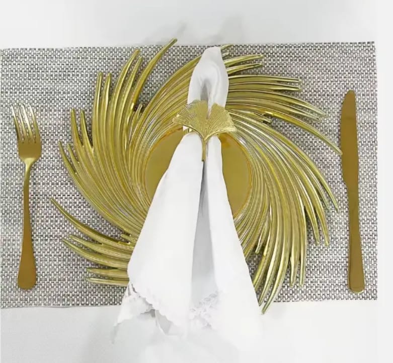 Golden Charger Plate Design 07