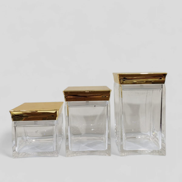 3 Piece Acrylic Jar D-1