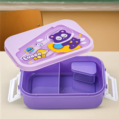 Space Bear Lunch Box-Purple
