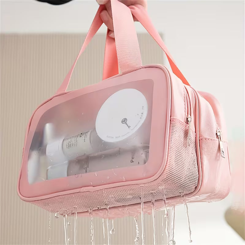 Portable Double Layer Organizer-Pink