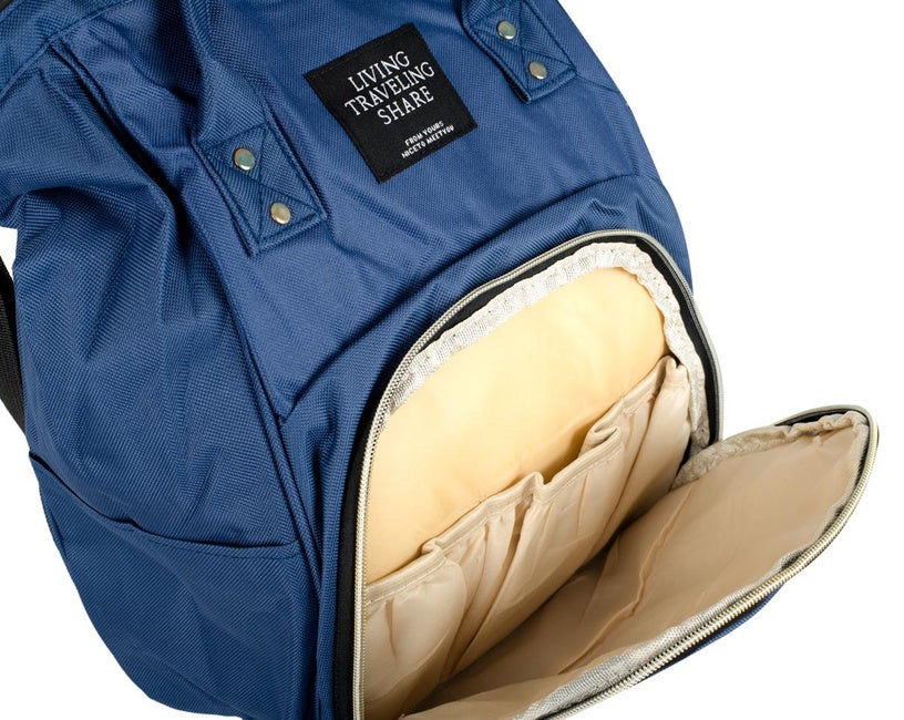 Large Capacity Baby Diaper Bag-Blue