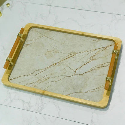 Single Piece Wooden Tray-Medium