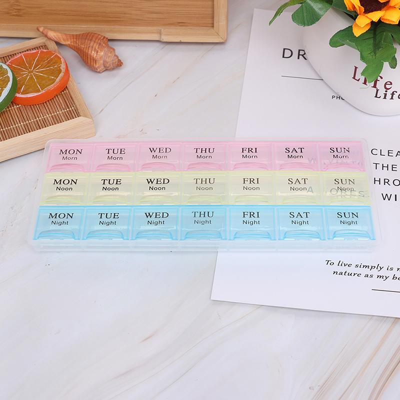 21 - Grid Pill Medicine Box Organizer