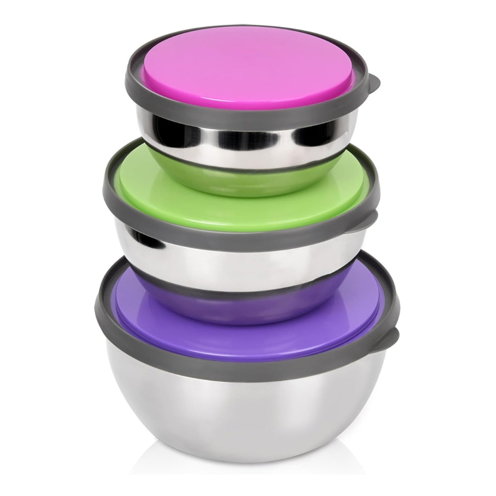 3 Pcs Stainless Steel Bowl Set