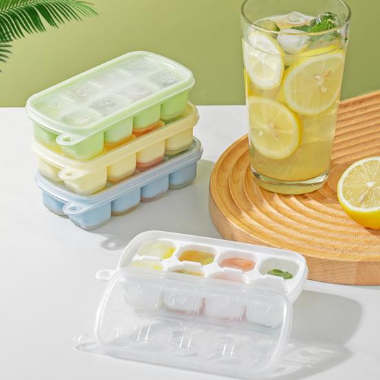 Stackable Ice Tray with Lid (8 Grid)