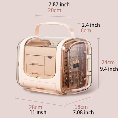 Eurpeon Style Jewelry Storage Organizer Case(pink)