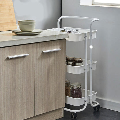 3-Tier Rolling Kitchen Storage Trolley