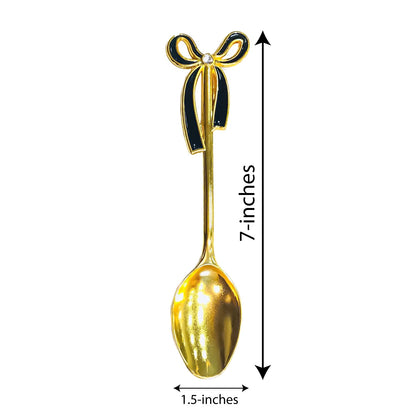 Luxury Swan Spoon Set Big Size Black