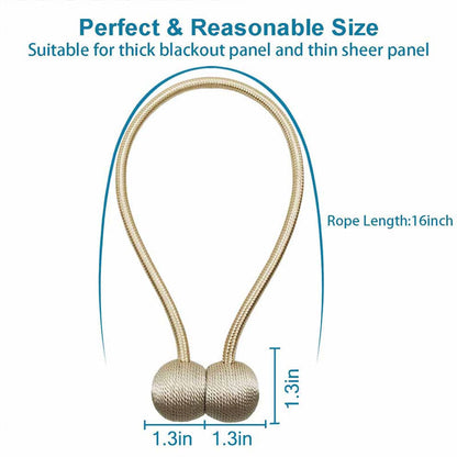 2PCS/Pair Magnetic Curtain Tiebacks