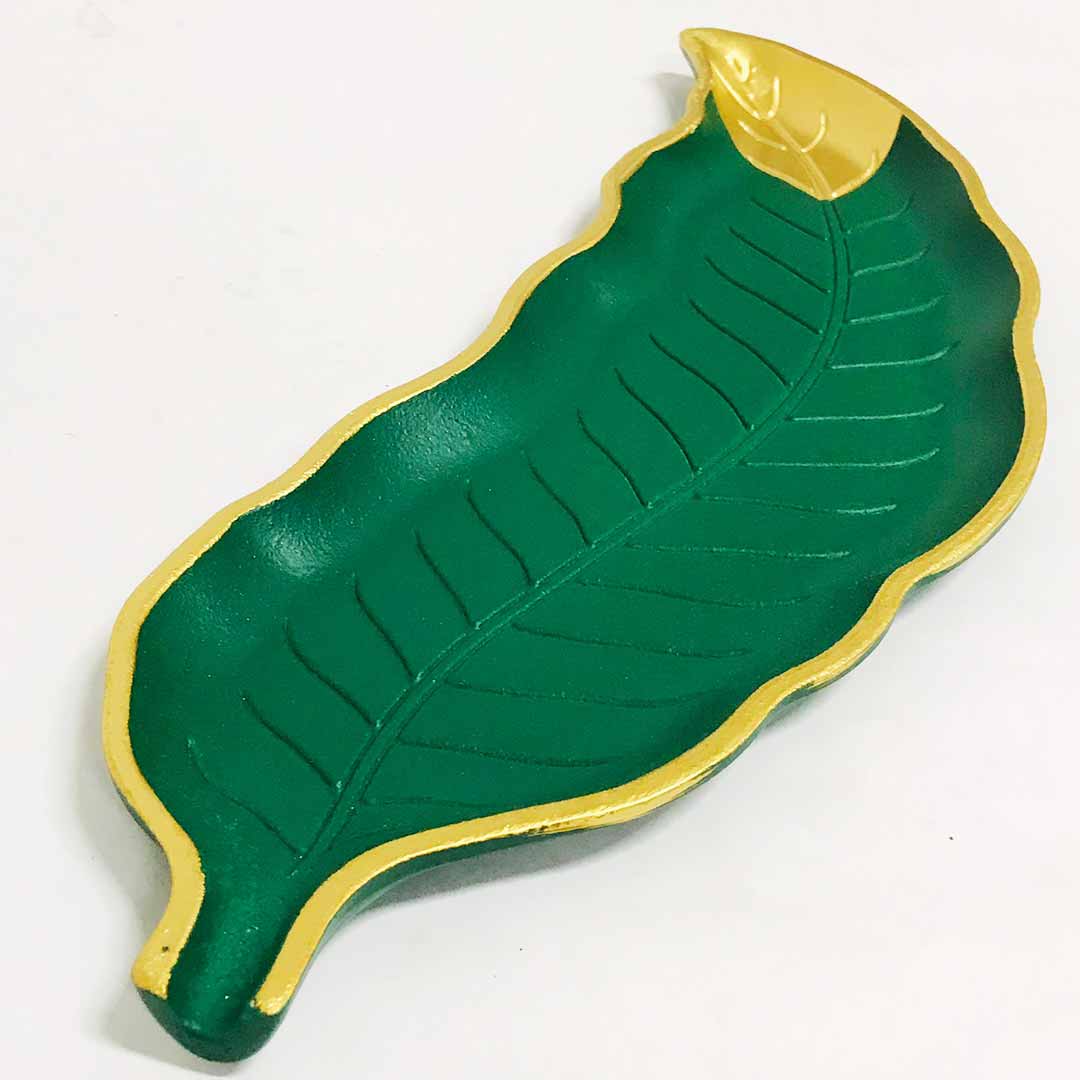 Wooden Table Decoration Leaf Tray