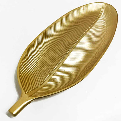 Wooden Table Decoration Leaf Tray